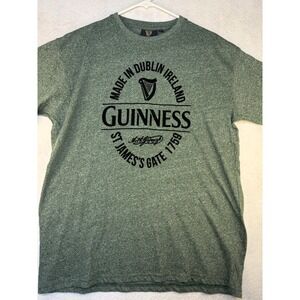 Guinness Dublin Ireland Graphic T Shirt Large Green St James Gate 1759 Relaxed F
